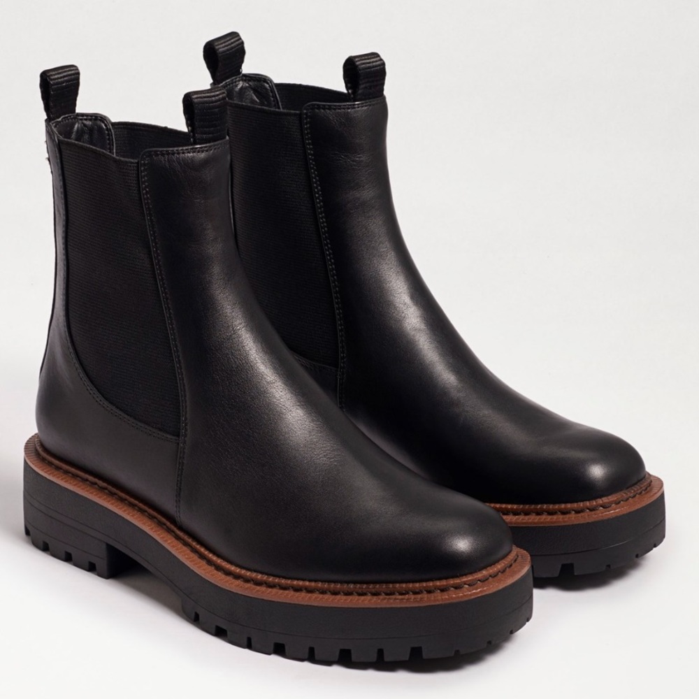 Sam Edelman Black Laguna Chelsea Leather Boot 9